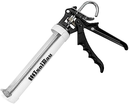 Isolbau Auspresspistole 3500 - Kartuschenpresse für Kartuschen bis 310 ml - Ideal für Silikon, Acryl, Verbundmörtel