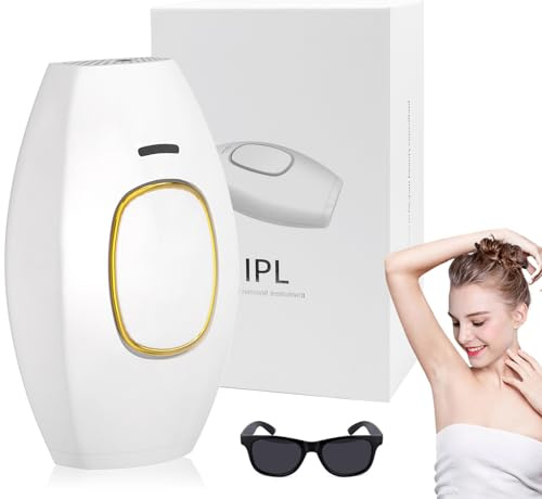 Desing Wish IPL Haarentfernungsgerät Geräte Haarentfernung Laser Dauerhafte Haarentfernung Laser Haarentferner Hair Removal mit 5 Energiestufen 2 Modi Ipl Gerät für Damen Frauen Achseln Beine Körper