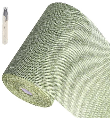 SWAWIS Tischband Grün Tischläufer Rolle 20cmx25M Tischläufer Grün Leinenoptik Tischband Tischläufer Hochzeit Tischläufer Geburtstag Vintagegrün für Tischdeko Hochzeit Geburtstag Taufe Deko