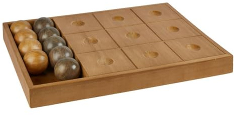 Atmosphera - Tic tac Toe Spiel jehan 40x30x4cm naturholz
