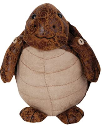 Easydistri Cale-Porte Aspect Cuir - Tortue - L 12,8 Cm X L 10,7 Cm X H 19,3 Cm