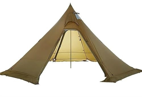 Track 5-Zelt, Bushcraft, leicht, für 4–5 Personen, Wandern im Freien, Camping, mit Schneefang, regenfestes, winddichtes Zelt (Farbe: 4P Innenzelt) Safehappy