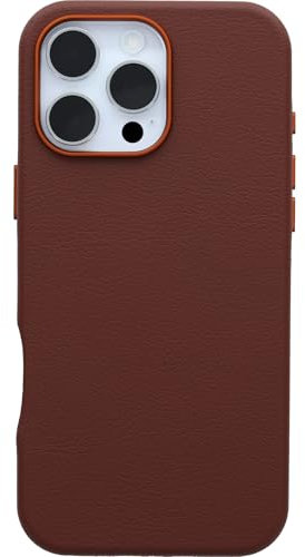 OtterBox iPhone 16 Pro Max Symmetry Series Cactus Leather for MagSafe - Rich Adobe (Brown)