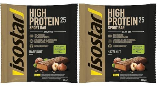 ISOSTAR Power High Protein Riegel Haselnuss, 105 g (3x35g) (Packung mit 2)