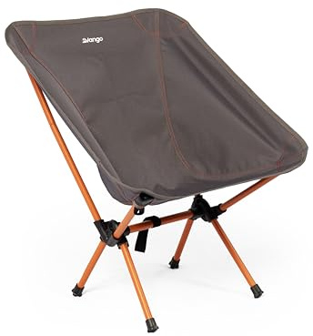 Vango Micro Steel Camping Chair, Strong, Foldable to Compact Size, Lightweight at 1.5kg, Garden Chair Perfect for Festivals, Campers, Fishing, Walkers (Excalibur)