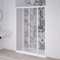Box doccia a Nicchia Acril in Acrilico con profili in PVC apertura laterale riducibile Made in Italy (bianco, 90x190 cm)