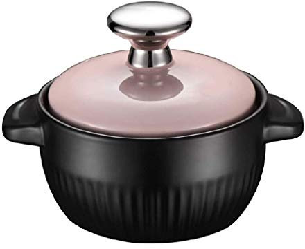 CWCQGH Ceramic Ramekins for Baking, Mini Casserole with Lid, Souffle Dish,Mini Casserole with Lid