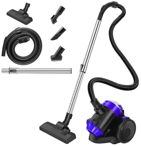 Cylinder Vacuum Cleaner, 1000 Watt Powerful Motor, 1.5L Capacity Dust Tank,4 in 1 Multi-Tool,Bagless Powerful Wet & Dry Vacuum Cleaner for Stairs, Compact and Lightweight, Removes Dirt and Pet Hair