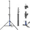 Soonpho 290cm AIR Pro Trépied à Lampe Trépied d'éclairage Amorti par air Métal Aluminium 2.9m Hauteur Max Charge 15kg,Stable & Confortable Trépied d'éclairage pour la Photographie de Film Studio