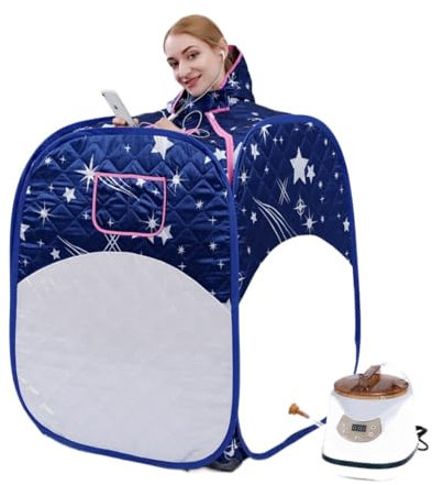 JOLIANE Générateur de Vapeur portatif du Sauna 3.0L 1500W, Tente personnelle se Pliante de Vapeur de Sauna de Station Thermale de télécommande intellinte pour Sauna à Domicile(AJ-PS03M-2)
