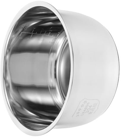 SOLUSTRE Olla Interior para Olla Arrocera De 3l Acero Inoxidable Repuesto Adaptable Fácil De Limpiar para Cocina Rápida