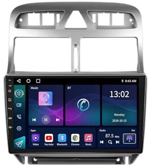 Android 13 Car Stereo para Peugeot 307 CC SW 2002-2013 9 Pulgadas Autoradio con WiFi 4G Pantalla táctil de Navegación GPS AHD RDS FM Am BT DSP SWC DVR USB Mirror Link(8+256G)