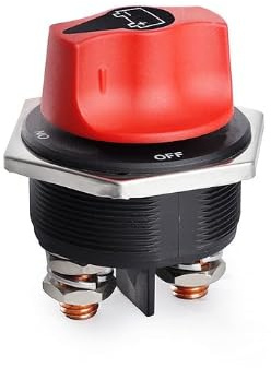 Batterie Trennschalter 12V Batterie Hauptschalter 12V 24V 32V 48V 300A, batterie-Schalter Wasserdicht, für Boot, Motorrad, Yacht, Auto, RV, ATV UTV Fahrzeug