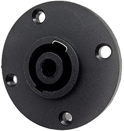 Hattba Female 4 Type Speakon Connector Round Plate With Metal Insert SpeakOn Panel Mount Socket Kits
