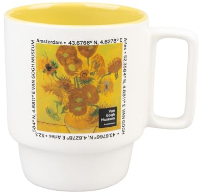Grupo Erik Taza Van Gogh - Tazas de café 350 ml: Tazas desayuno originales para regalar : Regalo Cumpleaños Mujer Amantes del Arte | Cerámica
