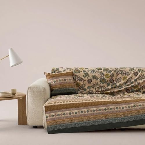 Bassetti Granfoulard Überwurf für Sofa, aus Baumwolle, Mehrzweck-Überwurf (Tagesdecke, Picknick, Vorhang, Tischdecke) 180 x 270 cm (Bambuster)