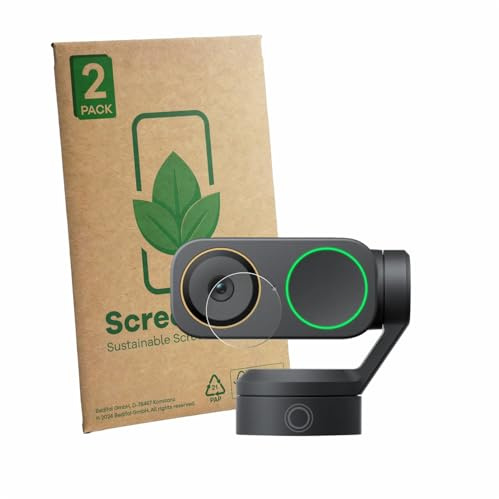 ScreenLeaf 2 Stück Schutzfolie für Insta360 Link 2 Pro (Linse) [nachhaltiger Displayschutz, Folie, transparent, kratzfest]