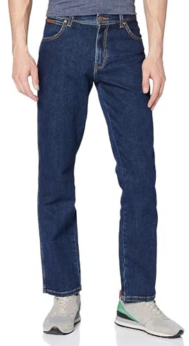 Wrangler Herren Texas Straight Jeans, Darkstone, 33W / 34L EU