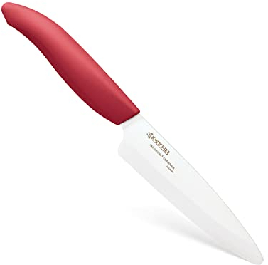 Kyocera Gen Coltello Ceramica Bianca, Multiply, Rosso, Lama 11 cm