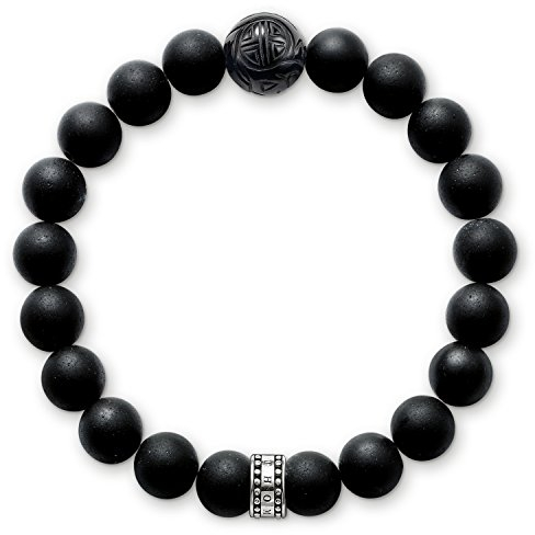 Thomas Sabo Armband Obsidian 925 Sterling Silber A1085-023-11-XL