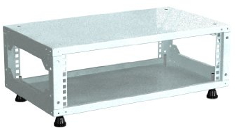 3HE Mini 19 Rack/Schrank - 280mm Tiefe - Lichtgrau - 19 Zoll (482.6mm) Serverschrank - Rack Schrank
