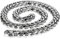 JewelryWe Schmuck Herren Halskette, Edelstahl, große schwere Fahrradkette Panzerkette Silber Kette, Breit 11mm 55cm