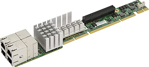 Supermicro AOC-UR-I4XT Netzwerkkarte Ethernet 10000 Mbit/s intern – Netzwerkkarten (intern, kabelgebunden, PCI Express, Ethernet, 10000 Mbit/s, Aluminium, Grün)