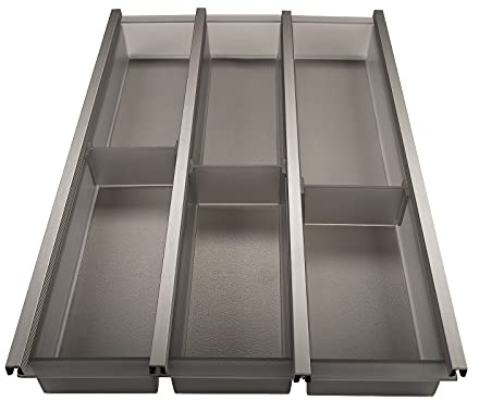 SOTECH 40er Cuisio Besteckeinsatz graphit transluzent Besteckkasten | Schubladeneinsatz von SOTECH