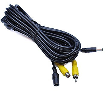 QUANAN 5M CCTV Security Spy Camera AV Audio Video RCA DVR Power Phono Extension Cable