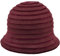 Damenhut Cloche Bell, Glockenmütze, Wollfilz, Herbst/Winter, Rot M