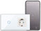CNBINGO Smart Touchschalter mit Schuko Steckdose unterputz mit Glasrahmen, WLAN Lichtschalter Arbeit mit Alexa, Google Assistant, Wandschalter einfach in Weiß, Neutralleiter Wird Benötigt