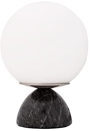 Pauleen 48192 Shining Pearl Tischleuchte max. 20 Watt Schwarz, Weiß Marmor, Glas E14