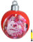 Settoo Weihnachtsdekorationen Weihnachten Aufblasbar Ball 60cm Aus PVC Christbaumkugel,Weihnachtskugel Personalisiert Baumschmuck Weihnachtskugeln (mit Inflatorzylinder)