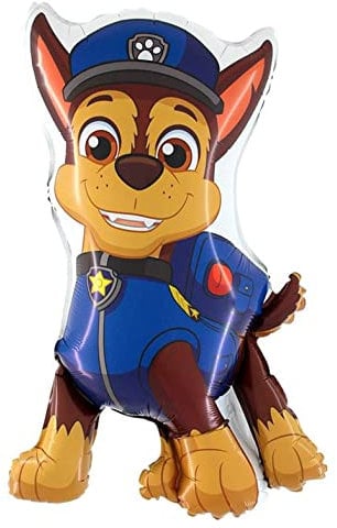 Ballonheld Folienballon Paw Patrol Chase ca. 80cm heliumgeeignet lange Schwebezeit Kinderballons