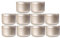 30 Stück Mattgold Metall Kerzendosen Aluminium Leere Kerzendosen Runde Dose Glas Teedosen Vorratsbehälter für Tee Bonbons Gewürz und Geschenk （50ml）