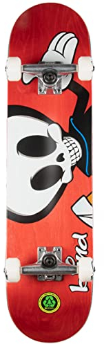 Skateboard, komplett, Reaper Character, 7,75 x 31,18, Rot