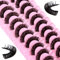 Faux Cils 10 Paires 3D Faux Vison D Curl Cils Naturel Duveteux Doux Volume Faux Cils Professionnels épais Réutilisables Dramatiques Noir Faux Cils (DH0603)
