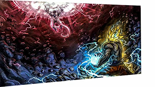 Magic Canvas Art - Bilder Dragon Ball DBZ Anime Leinwandbild 1- teilig Hochwertiger Kunstdruck modern Wandbilder Wanddekoration Design Wand Bild, Größe: 60 x 30 cm