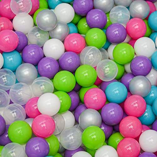 LittleTom 350 Bolas de Colores para Piscina de 5,5cm - Pelotas de Plástico para Niños y Adultos - Parque Infantil y Piscinas - 200 Unidades