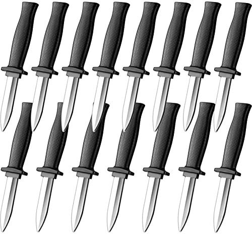 ZJoey Lot de 15 faux couteaux rétractables en plastique pour Halloween, fête du poisson d'avril (15 pièces style D)