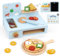 Pillowhale Pizza Set Holz,Pizza Kinderküche Spielzeug,Pizza-Ofen Holzspielzeug mit Spielzeug Lebensmittel,Kinderküche Zubehör Spielküche Pizza-Schneidespielzeug für Jungen Mädchen ab 3 Jahre