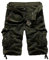 Bermuda Homme Camouflage Militaire Avec Poche Pantacourt Tactique Chantier Large Tenue Plage Coupe Droite Pantacourt Jeans Homme Marque Jean Ete Fête des pères Bermuda de Bain Homme Vert armée 30