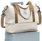 Reisetasche Damen Sporttasche 40x20x25 Ryanair Handgepäck Tasche Weekender Bag Schwimmtasche Wasserdicht Travel Bag Duffle Bag Fitnesstasche Trainingstasche Frauen für Reise Gym,A13-Beigebraun