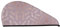 Rose Gold Elegant Decorative Floral Printed Hair Towel Wrap, Super Absorbent Dry Hair Cap for Women Shower Caps for Gym Salon Bath Shower