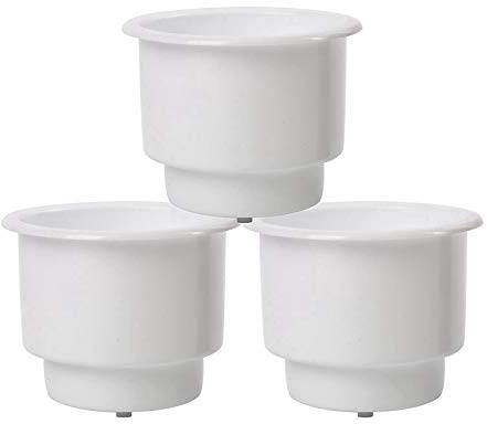berjalan 3Pcs Einbau-Kunststoffbecher GeträNkehalter Mit Abfluss für Boot Car Marine Rv ()