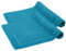 Komfortec Badvorleger Set 2 Teilig, Frottee Duschvorleger, Waschbar Duschmatte & Badteppich, 800 g/m² &100% Baumwolle, Saugfähig & Schnelltrocknend, 50 x 80 cm, Türkis