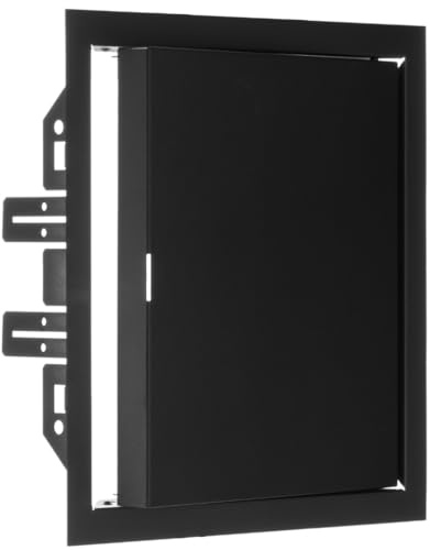 EUROPLAST Metall Revisionsklappe 20x20 cm - Serviceklappe zur Inspektion und Abdeckung - 200x200mm Revisionstür - Inspektionstür Zugangstür Wartungsklappe - Stahl Verzinkt Anthrazit