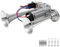 FARBIN Klaxon à Air Klaxon de Voiture Compacte 12V 150dB Klaxon Moto Super Fort Chrome Zinc Double Tube Trompette Argent avec Compresseur Pompe à Air Relais Faisceau Câble pour Voiture Camion Van Moto