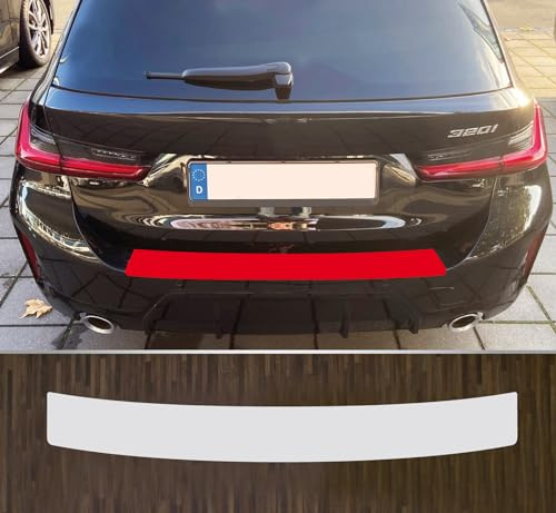 passgenau kompatibel mit BMW 3er G21 Touring ab 2022 mit M-Paket, Lackschutzfolie Ladekantenschutz transparent