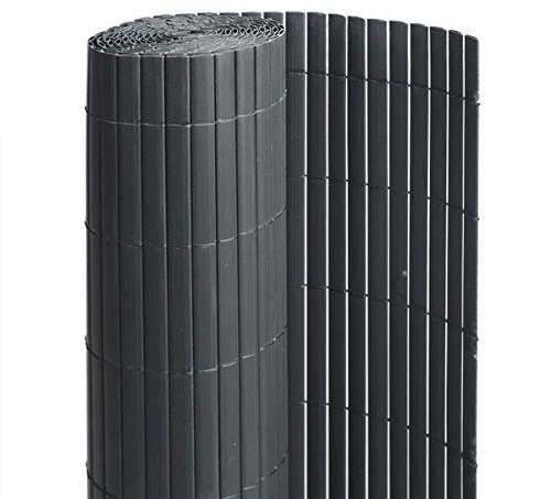 Canisse PVC en Rouleau de 3m pour clôture ou Balcon (1m20, Gris RAL 7016)